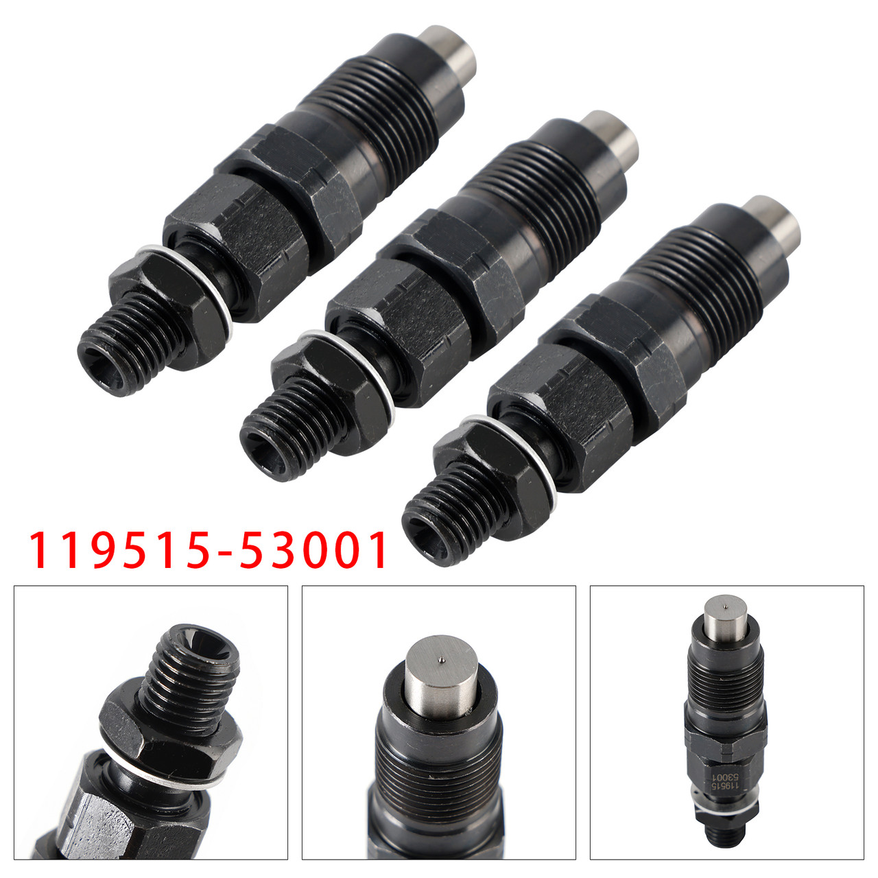 Yanmar 3TNV70 3YM20 3YM30 2YM15 Engines 3Pcs Fuel Injector 119515-53001 Generic