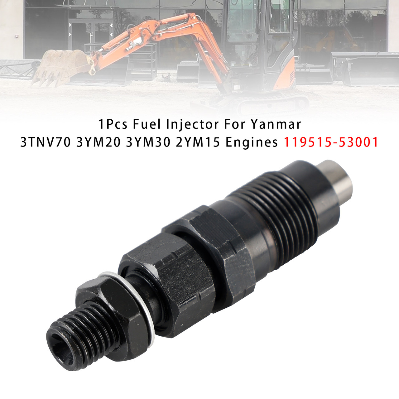 Yanmar 3TNV70 3YM20 3YM30 2YM15 Engines 1Pcs Fuel Injector 119515-53001 Generic