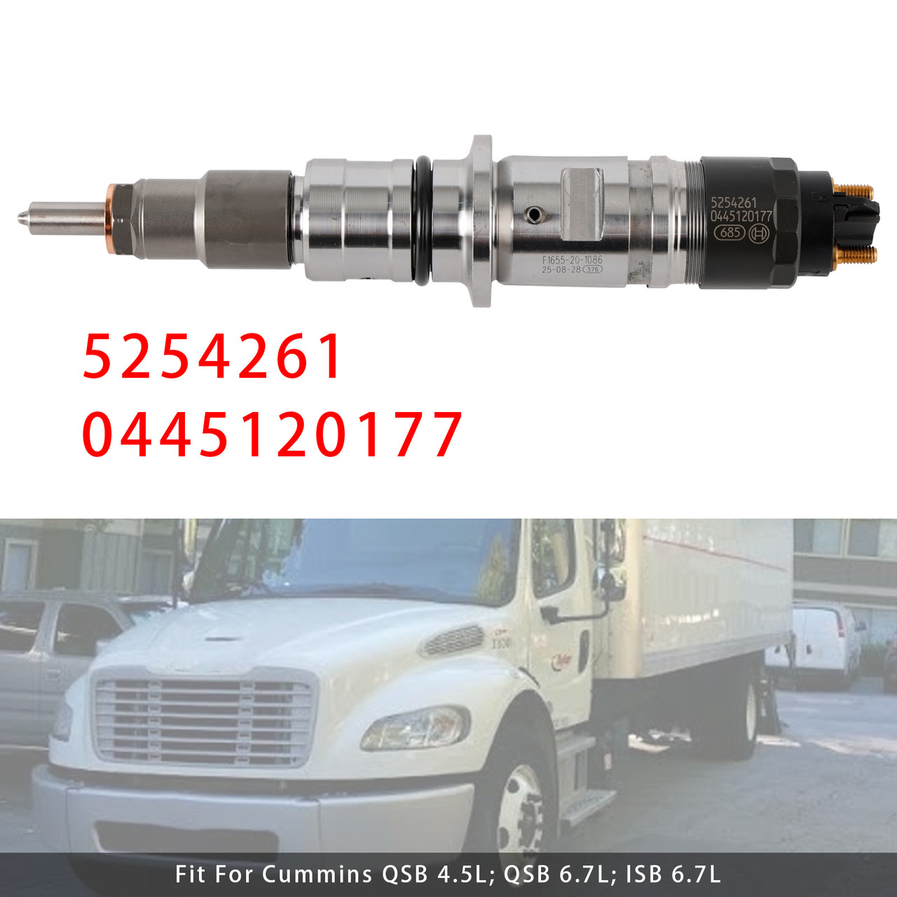 Dodge Ram 1500 2500 3500 1Pcs Fuel Injector 5254261 0445120177 Generic