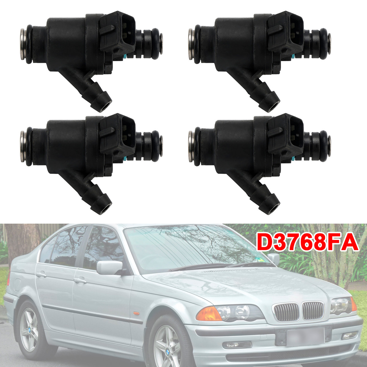 2004-2010 Volvo C30 S40 V50 2.4L I5 1Pcs Fuel Injector 195500-4510 Generic