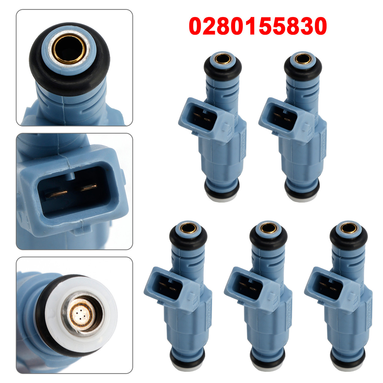 1998-2009 Volvo C70 I S60 S70 S80 5Pcs Fuel Injector 91860600 Generic