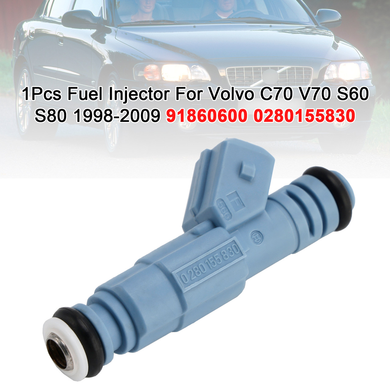 1998-2000 Volvo V70 I II 1Pcs Fuel Injector 91860600 Generic