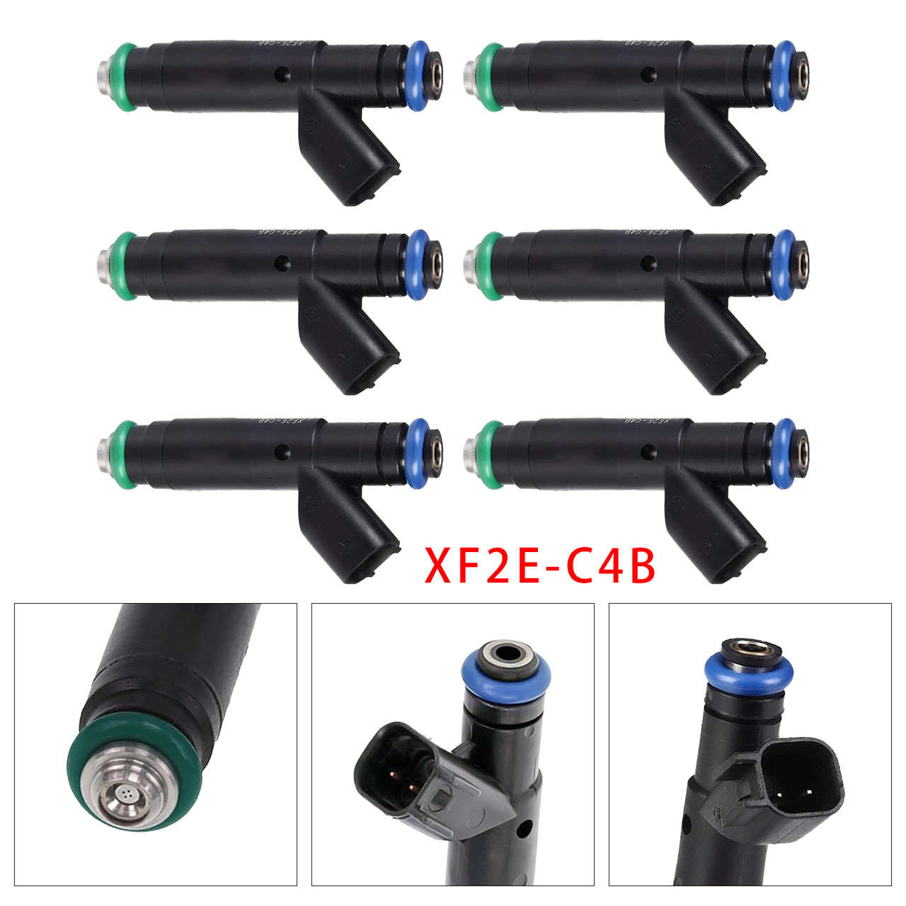 2001-2004 Ford Mustang 3.8L 3.9L V6 6Pcs Fuel Injector XF2E-C4B Generic