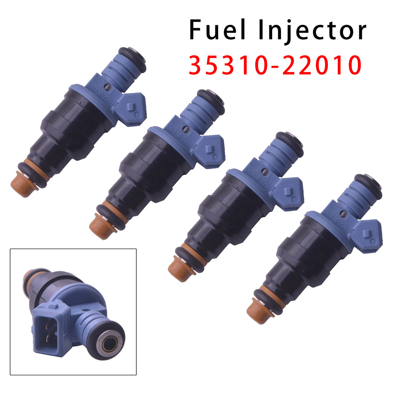 1994-1998 Hyundai Excel X3 1.5L 4 Cyl 4Pcs Fuel Injector 35310-22010 Generic