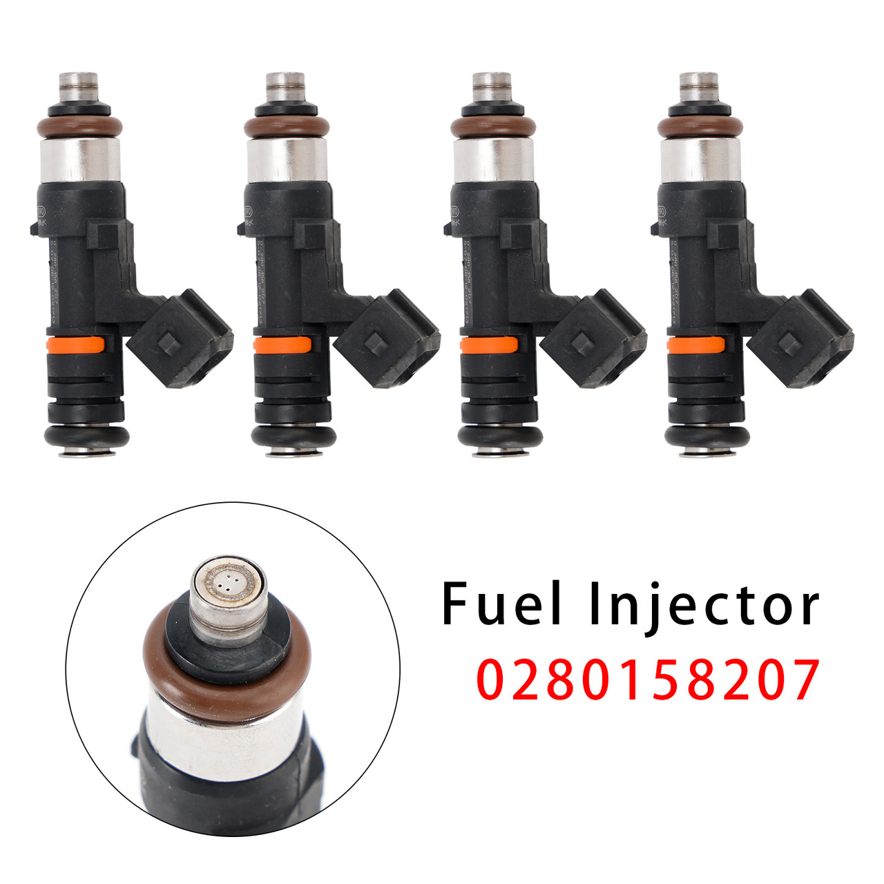 2010-2018 Ford B-Max C-Max Grand C-Max 4Pcs Fuel Injector 0280158207 Generic