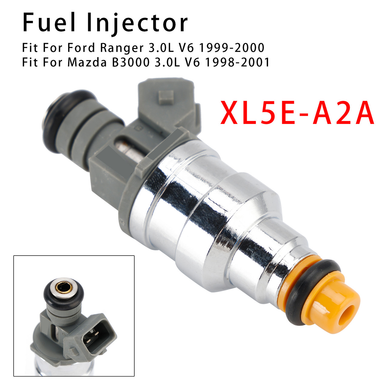 1999-2000 Ford Ranger 3.0L V6 1Pcs Fuel Injector XL5E-A2A XL5E-B2A Generic