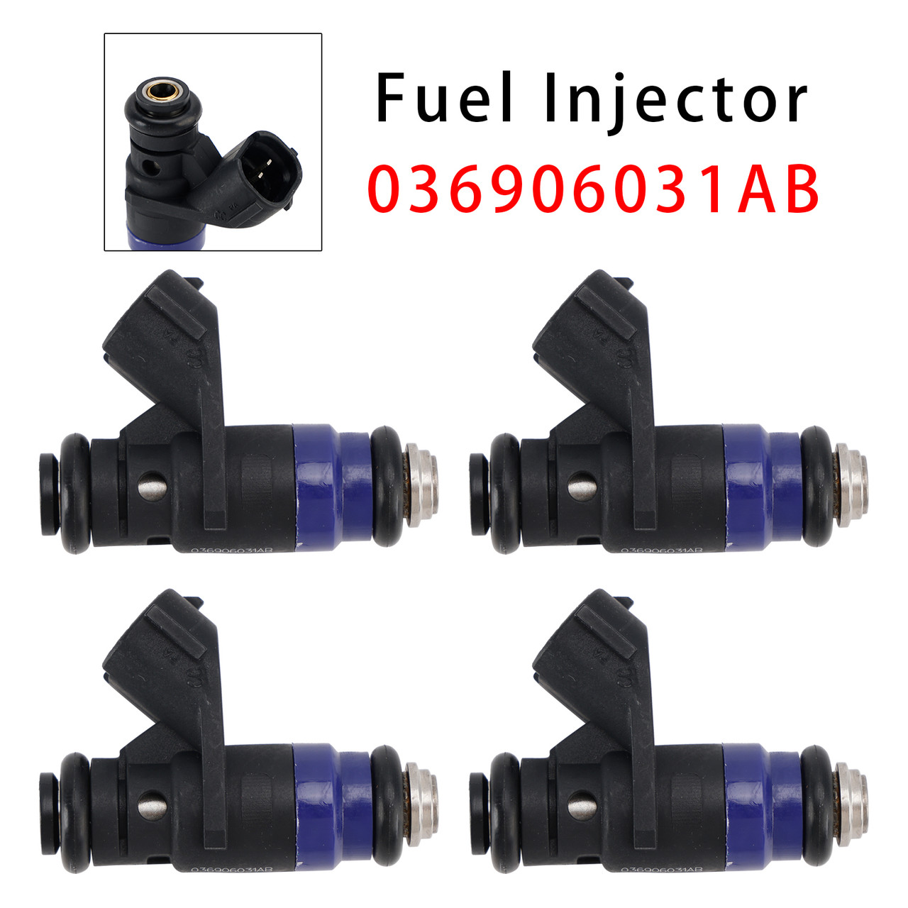 1999-2008 Skoda Fabia I 4Pcs Fuel Injector 036906031AB Generic