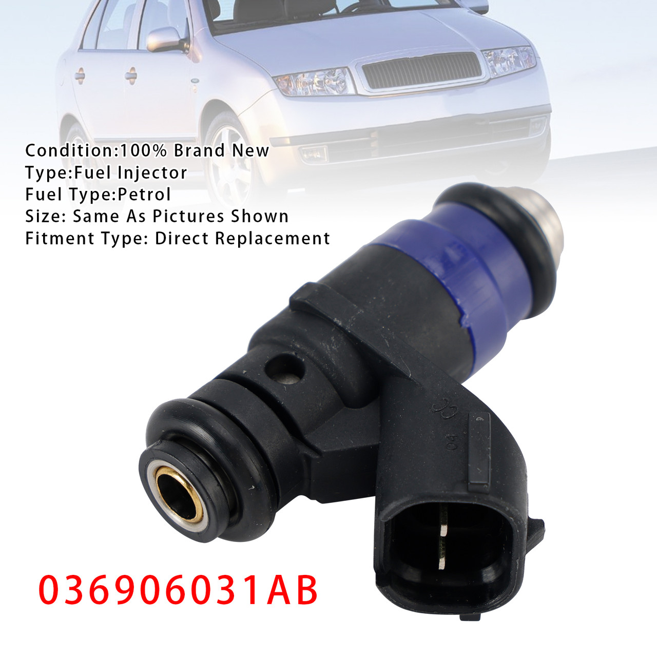 1999-2008 Skoda Fabia I 1Pcs Fuel Injector 036906031AB Generic