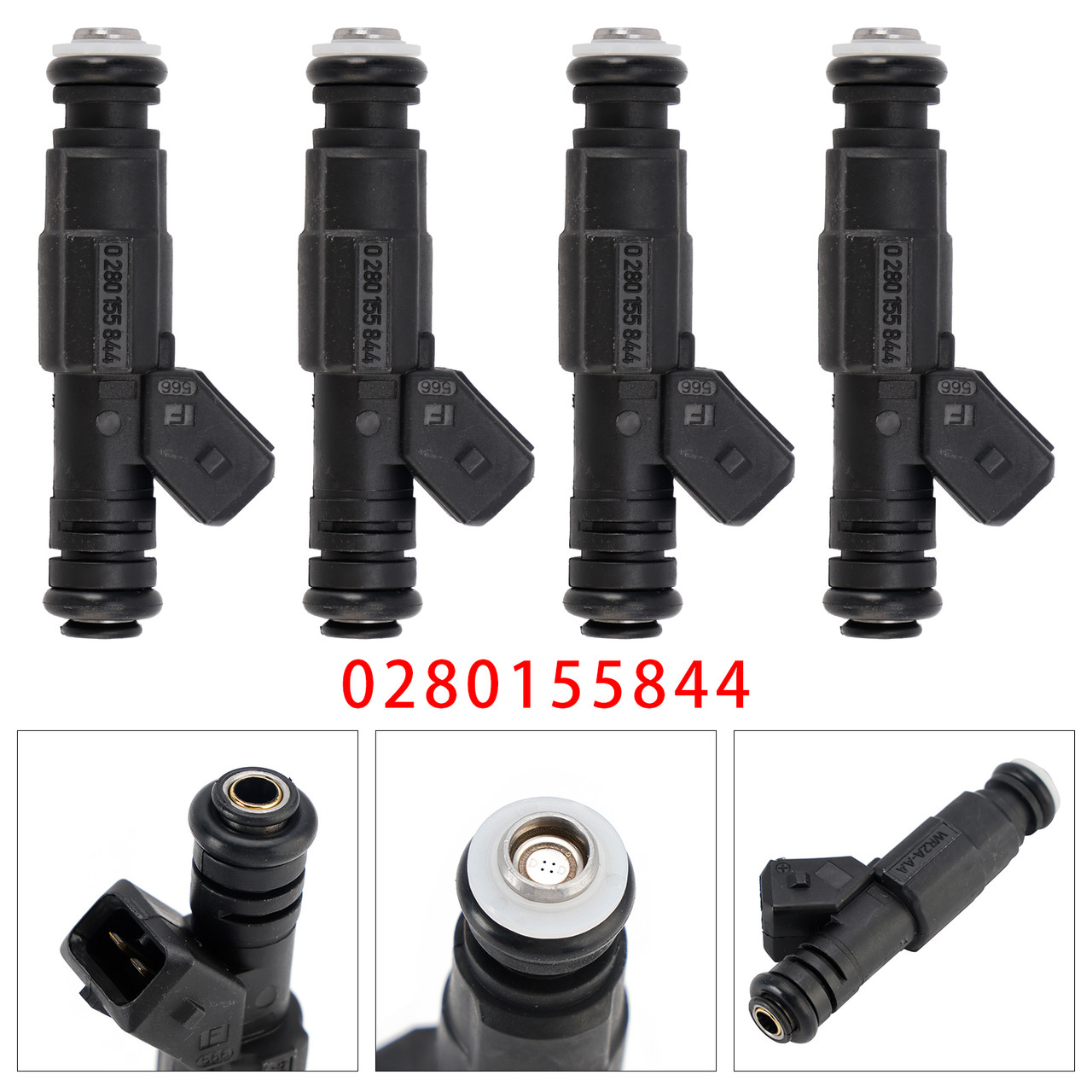 2002-2005 Land Rover Range Rover 4Pcs Fuel Injector 0280155844 Generic