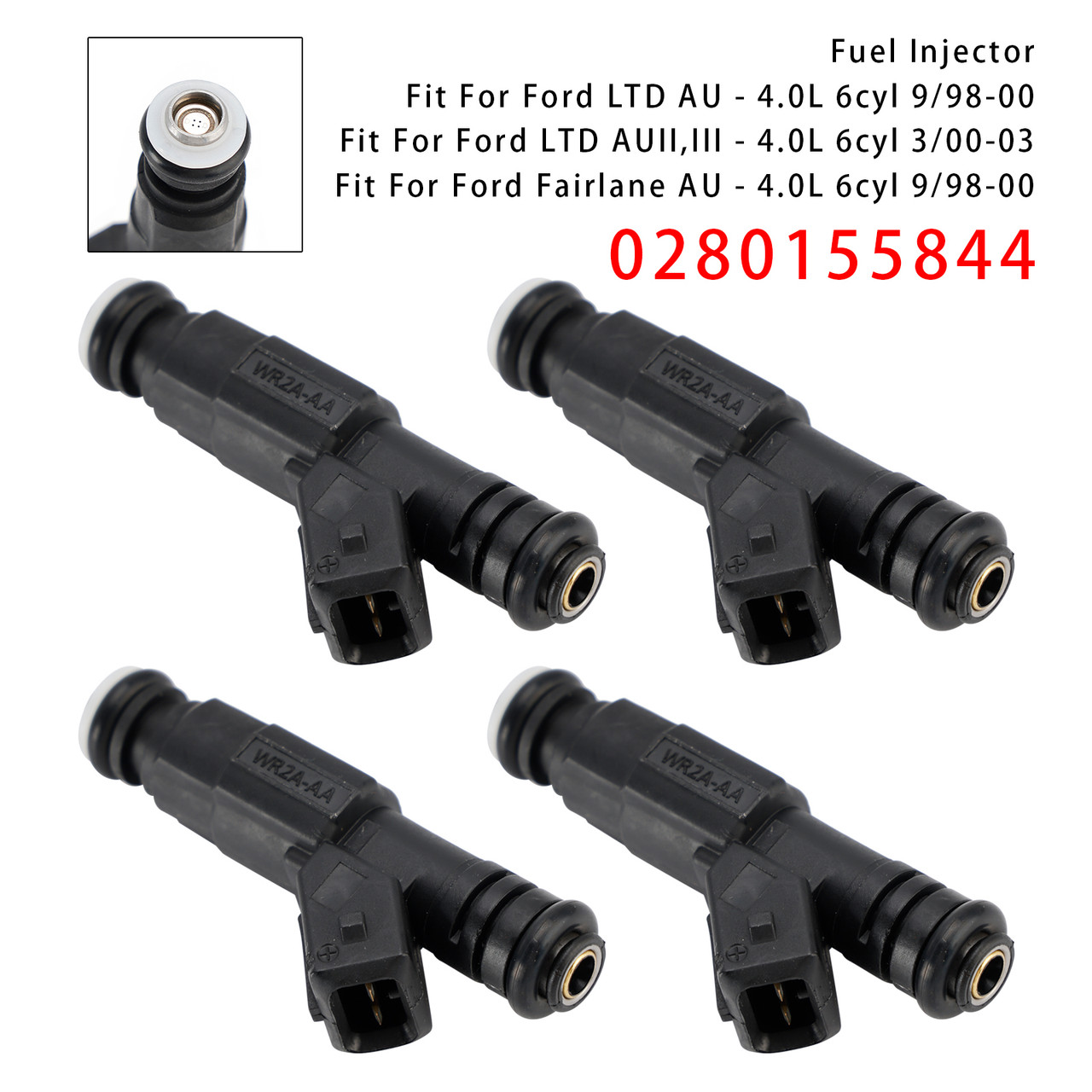 2000-2006 BMW X5 Petrol SUV 4.4i 4Pcs Fuel Injector 0280155844 Generic