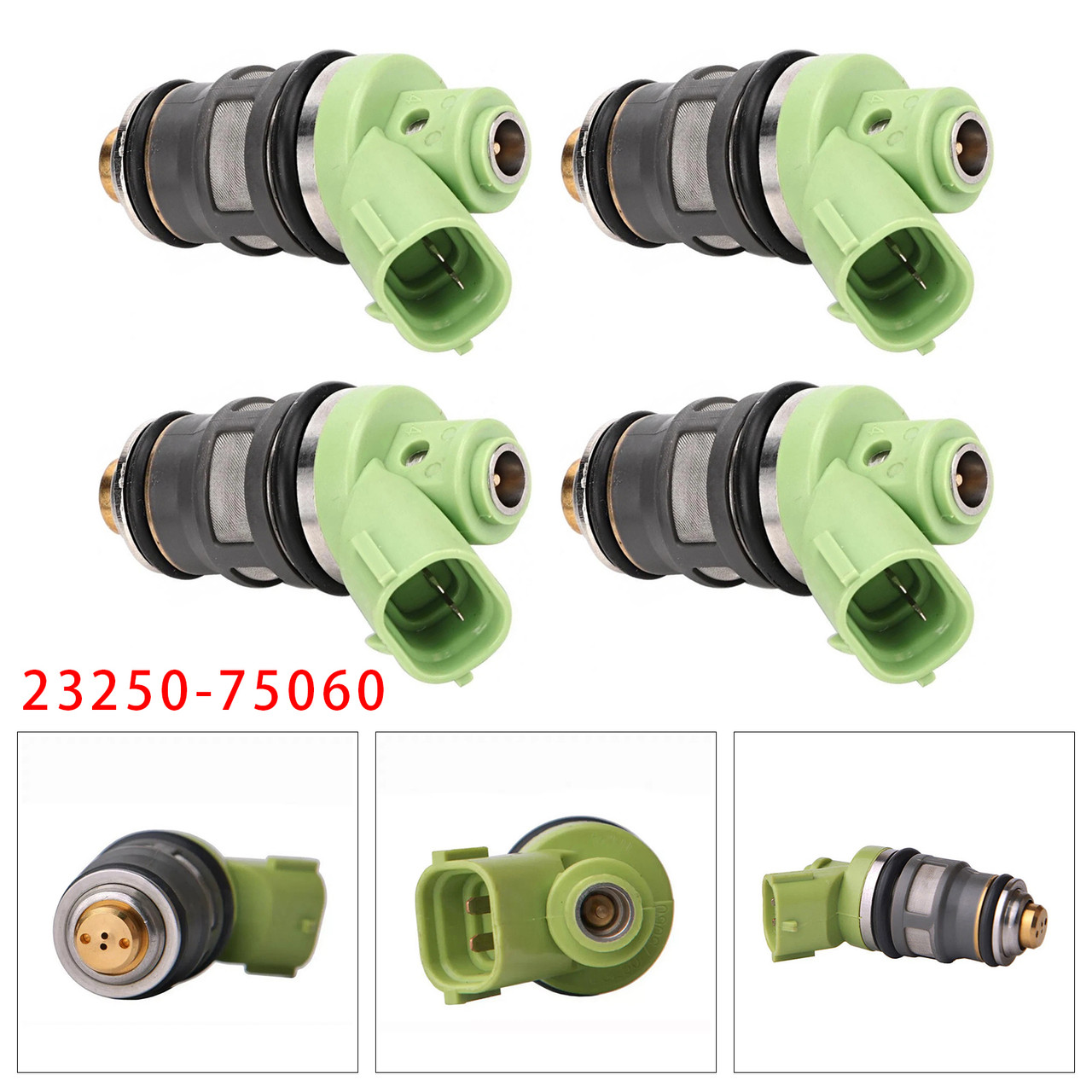 2006 Toyota Hiace T.U.V 4Pcs Fuel Injector 23250-75060 Generic