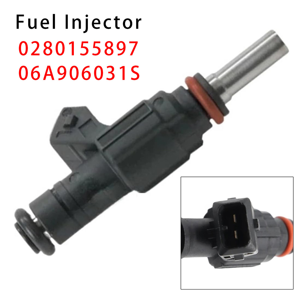 1998-2002 Audi TT 8N 3Roadster 8N9 1.8 1Pcs Fuel Injector 0280155897 06A906031S Generic