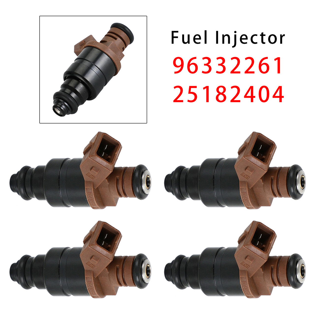 2005-2006 Daewoo Lacetti Gasolina 1.4L 4Pcs Fuel Injector 96332261 25182404 Generic
