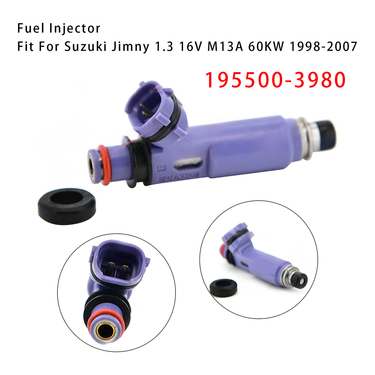 1998-2007 Suzuki Jimny 1.3 16V M13A 60KW 1Pcs Fuel Injector 195500-3980 Generic