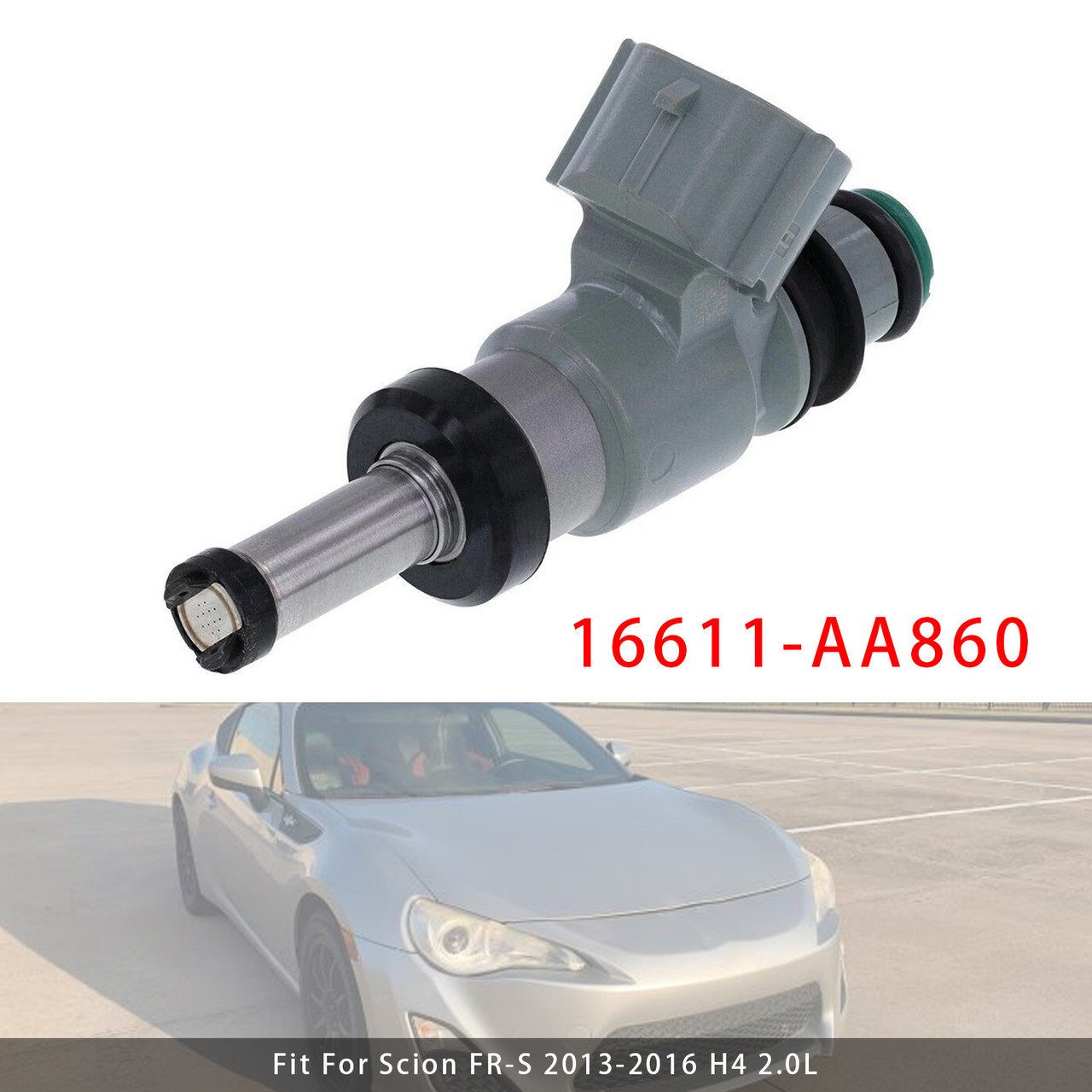 2013-2015 Subaru BRZ H4 2.0L 1Pcs Fuel Injector 16611-AA860 Generic