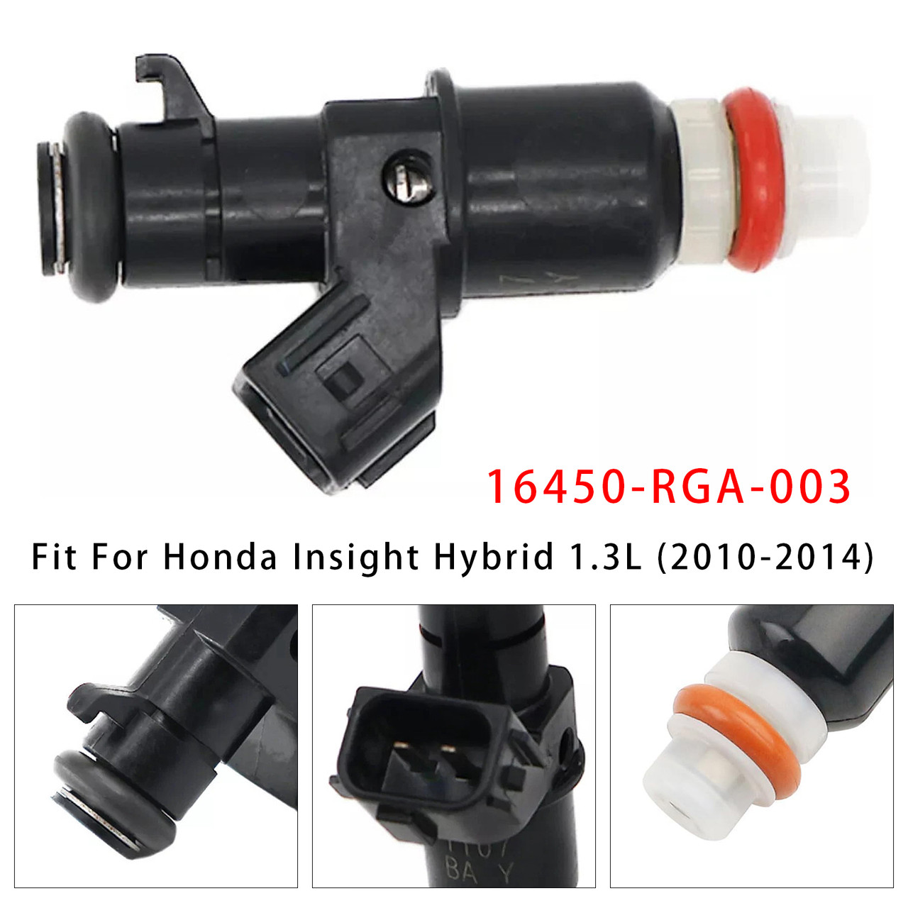 2010-2014 Honda Insight Hybrid 1.3L 1Pcs Fuel Injector 16450-RGA-003 Generic