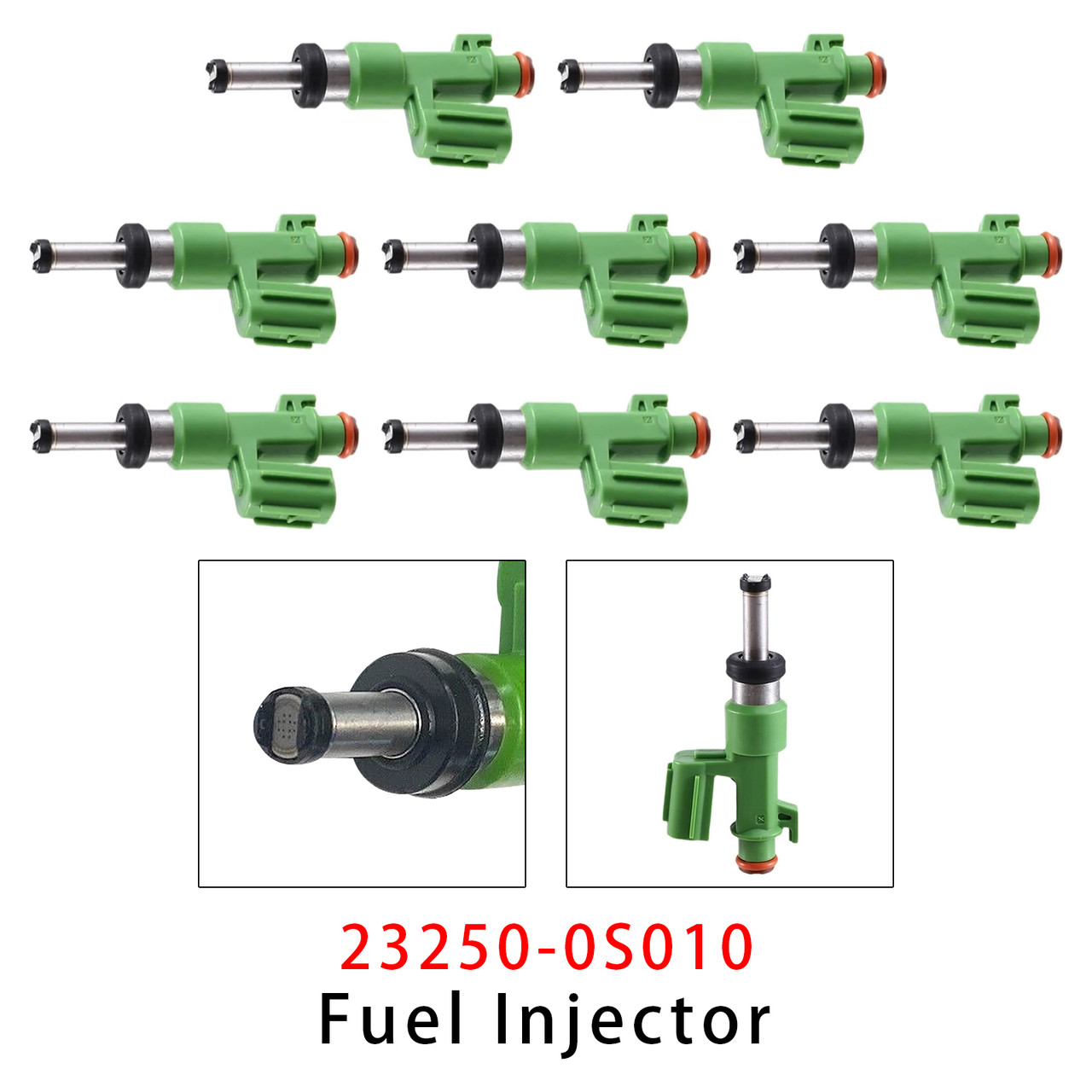 2007 Toyota Tundra With 5.7L Engine 8Pcs Fuel Injector 23250-0S010 Generic