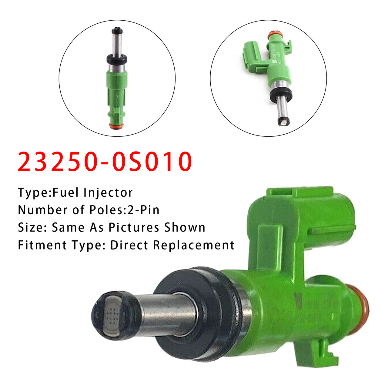 2007 Toyota Tundra With 5.7L Engine 1Pcs Fuel Injector 23250-0S010 Generic