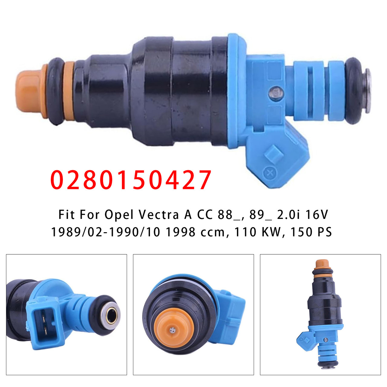 1991-1998 Opel Astra F Caravan CC 1Pcs Fuel Injector 0280150427 Generic