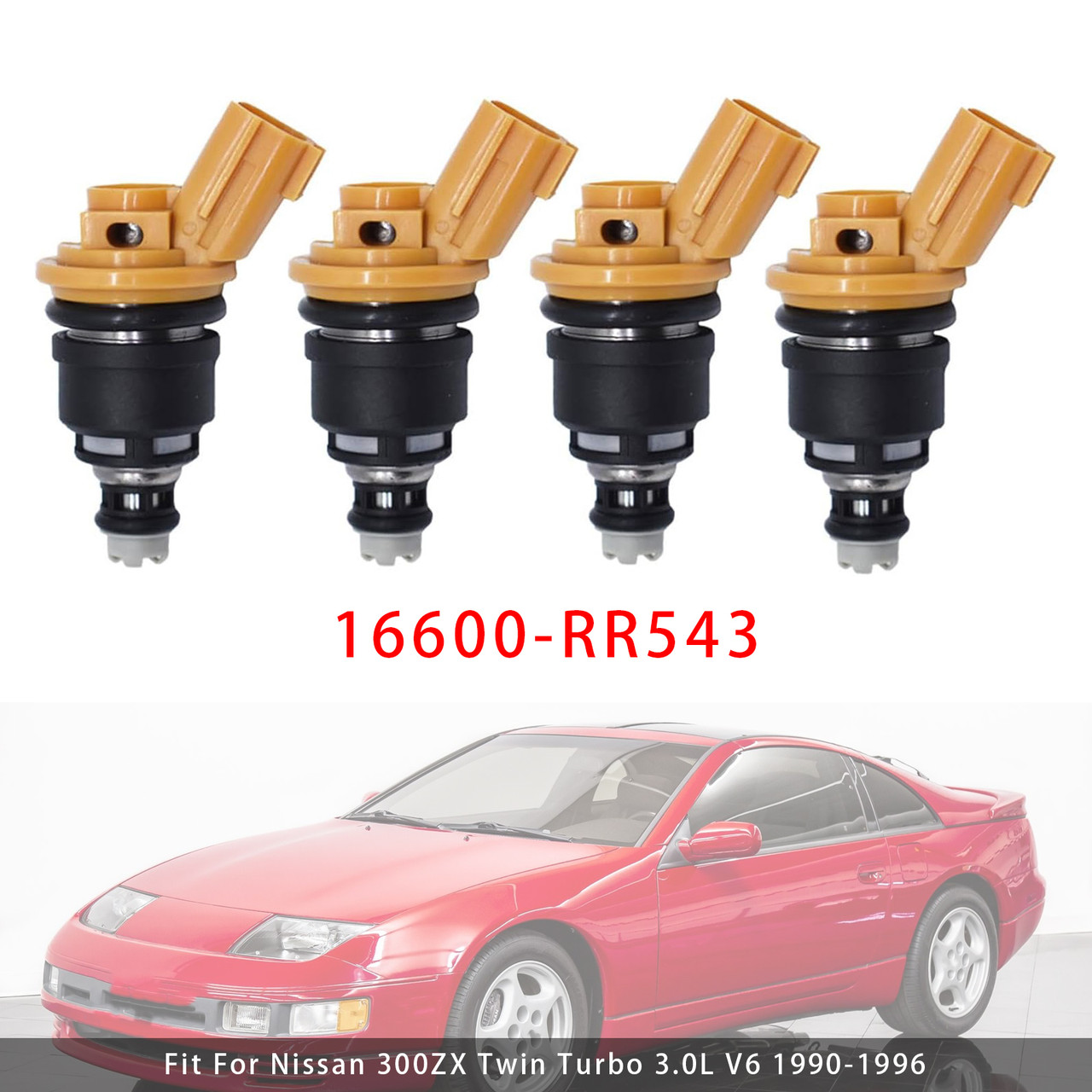 1993-1998 Nissan Skyline R33 4Pcs Fuel Injector 16600-RR543 Generic