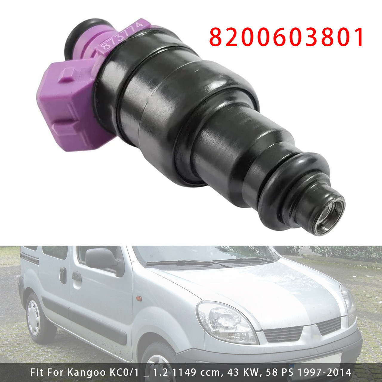 Nissan Silvia-S15 Fairlady-Z32 1Pcs Fuel Injector 16600-RR543 Generic