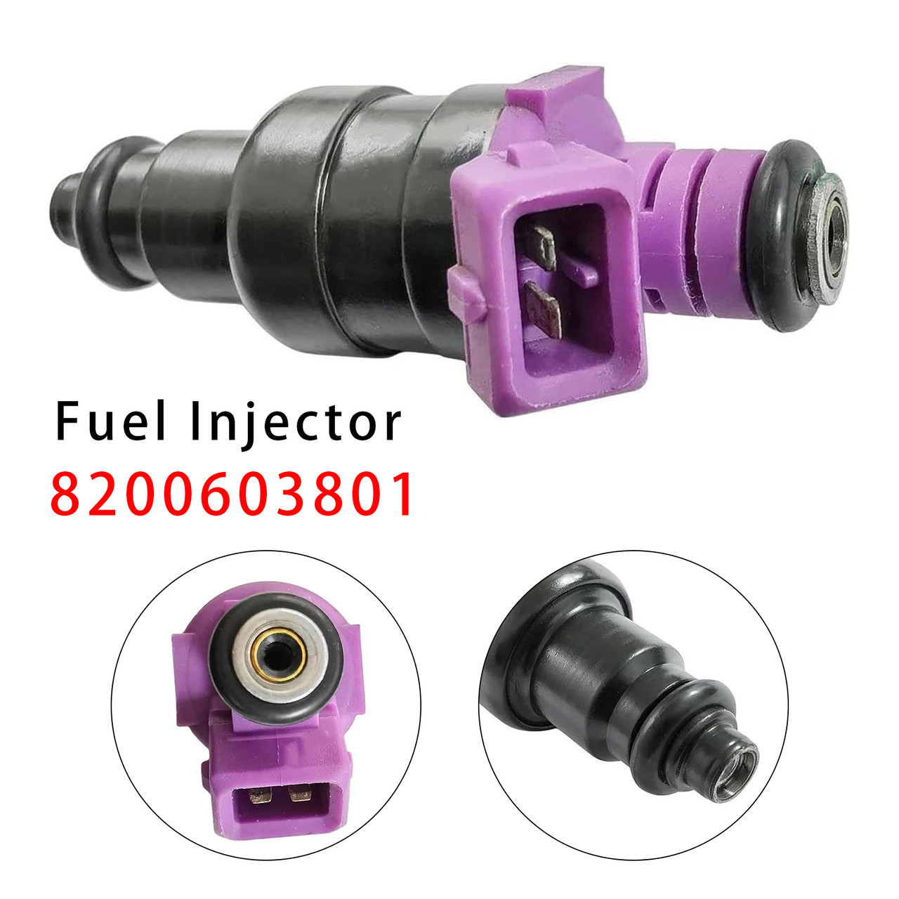 1993-2014 Renault Clio Kangoo Twingo 1.1 1.2 1.6 1Pcs Fuel Injector 8200603801 873774 Generic