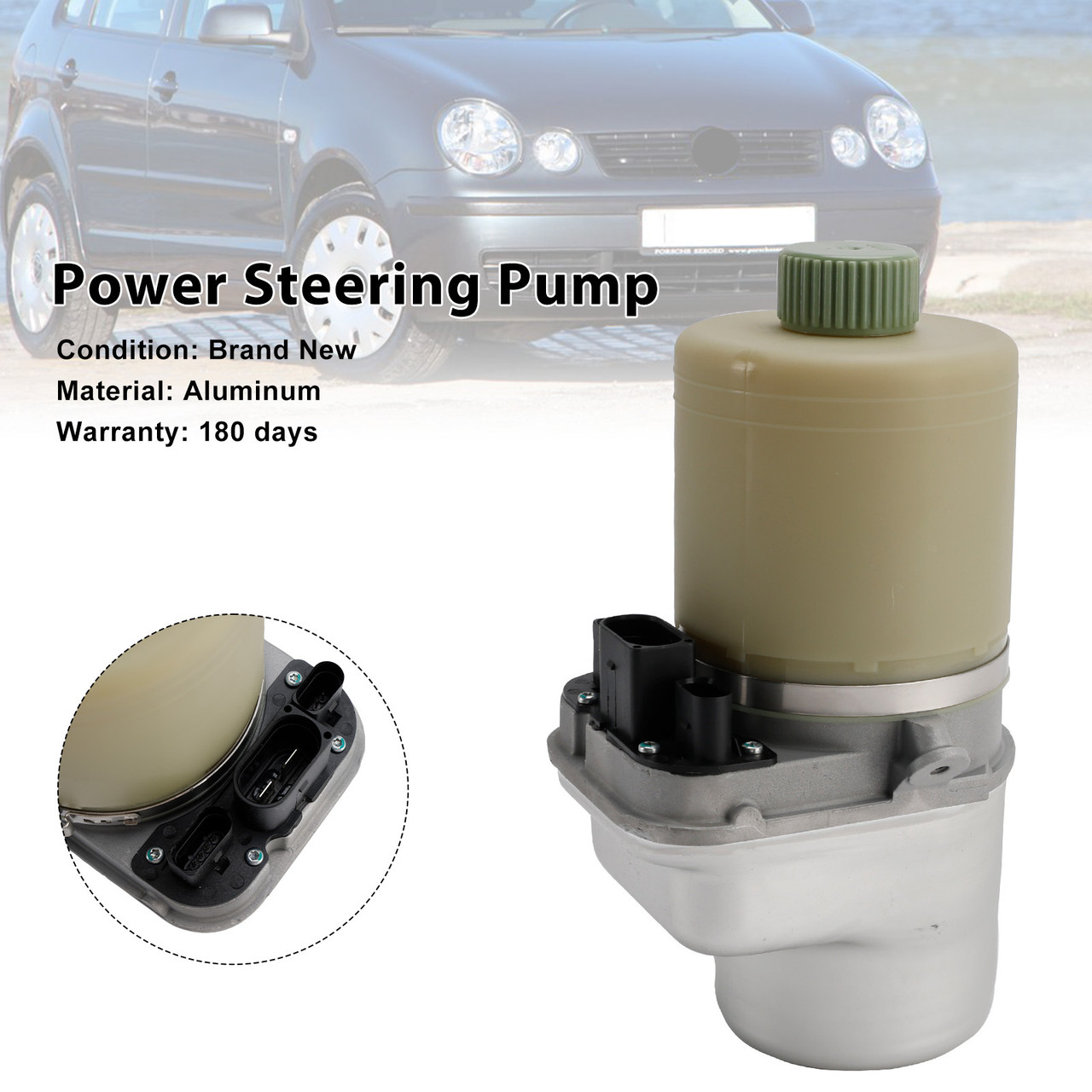 2003-2009 Seat Ibiza Power Steering Pump 6Q0423156AB Generic