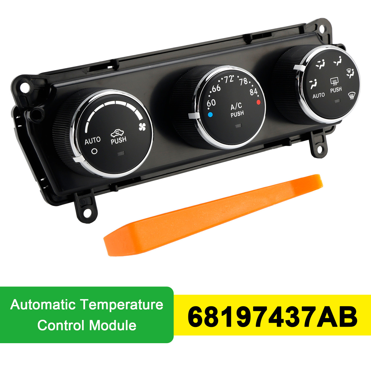 2014-2018 Jeep Wrangler Automatic Temperature Control Module 68197437AB Generic
