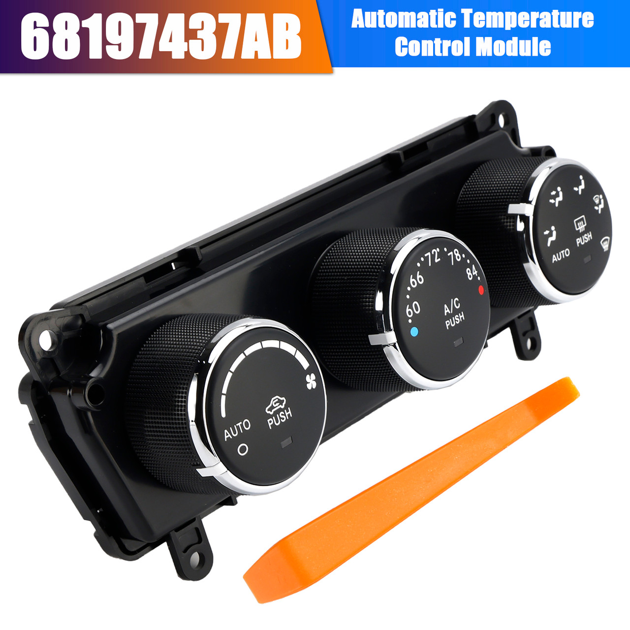 2014-2018 Jeep Wrangler Automatic Temperature Control Module 68197437AB Generic
