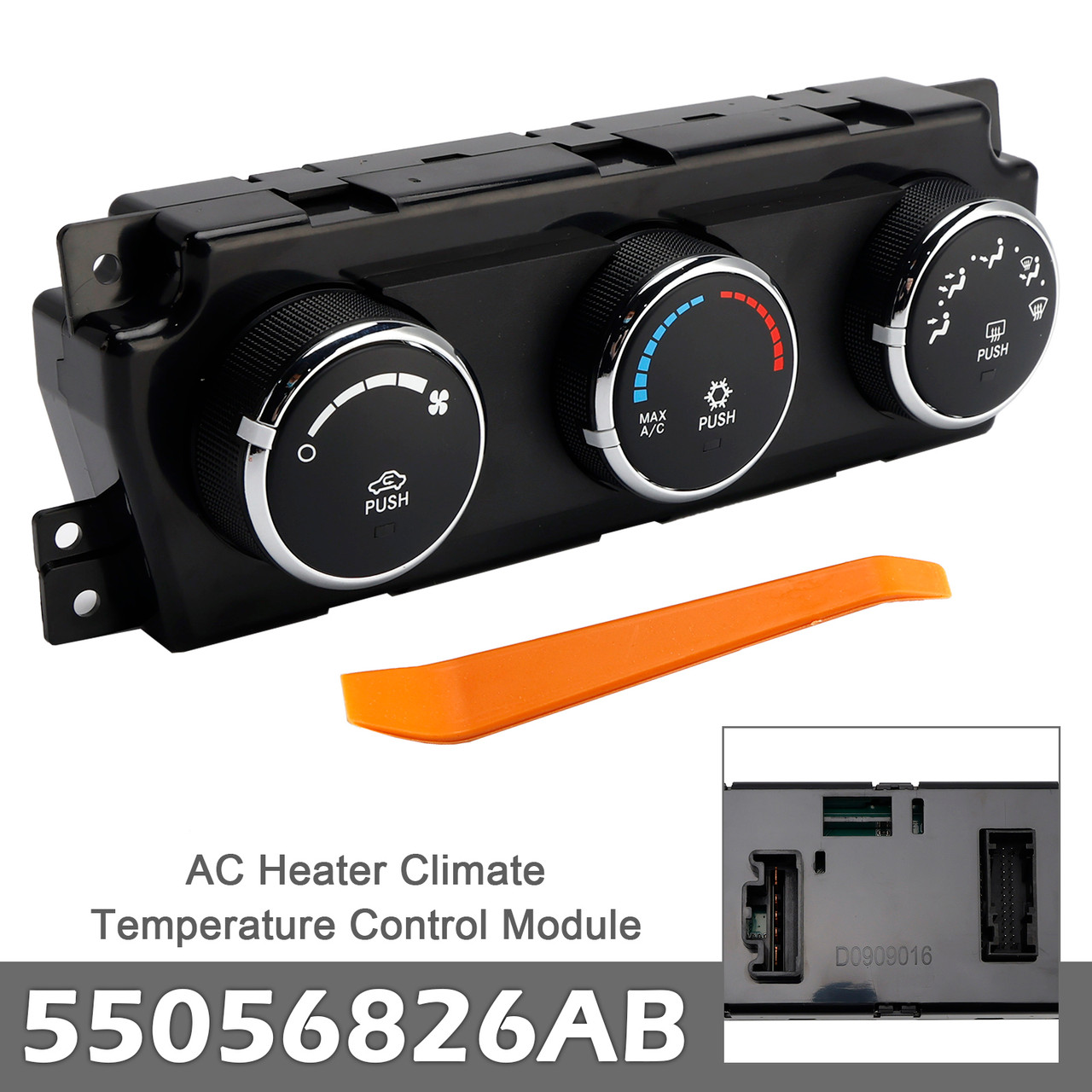2009-2010 Dodge Ram 1500 AC Heater Climate Temperature Control Module 55056826AB Generic