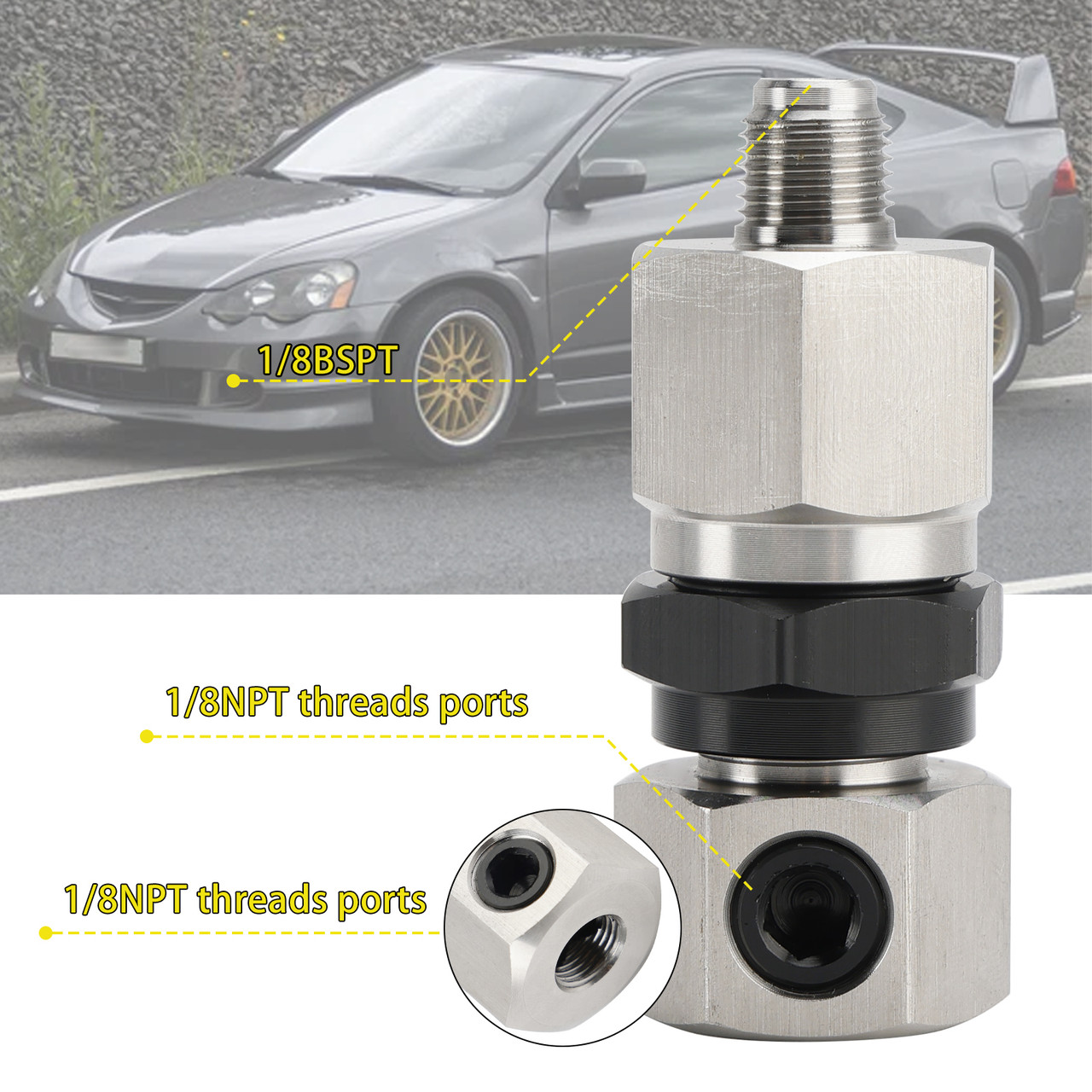 2002-2006 Honda Acura RSX K Series K20 K24 2x Oil Pressure Sensor Adapter Generic