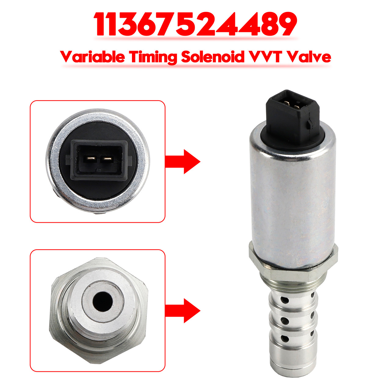 1999-2003 BMW 540I 740I 740IL BASE SEDAN 4-DOOR Variable Timing Solenoid VVT Valve 11367524489 Generic