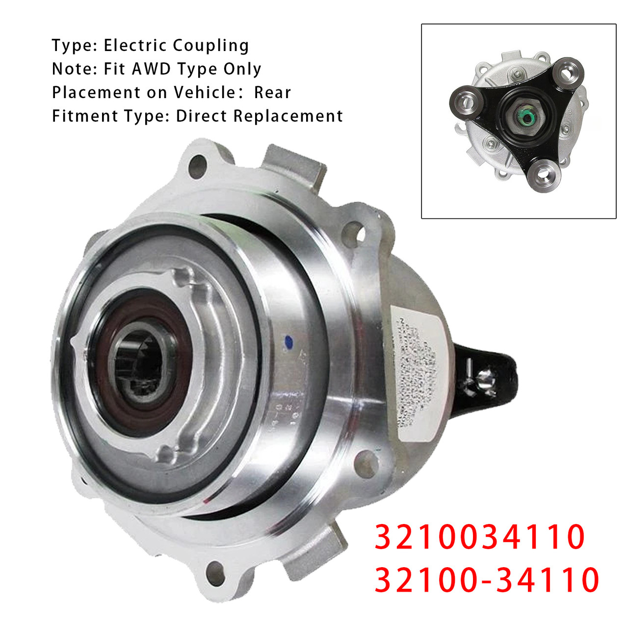 2014-2018 Ssangyong ACTYON KYRON KORANDO C Electric Coupling 3210034110 Generic