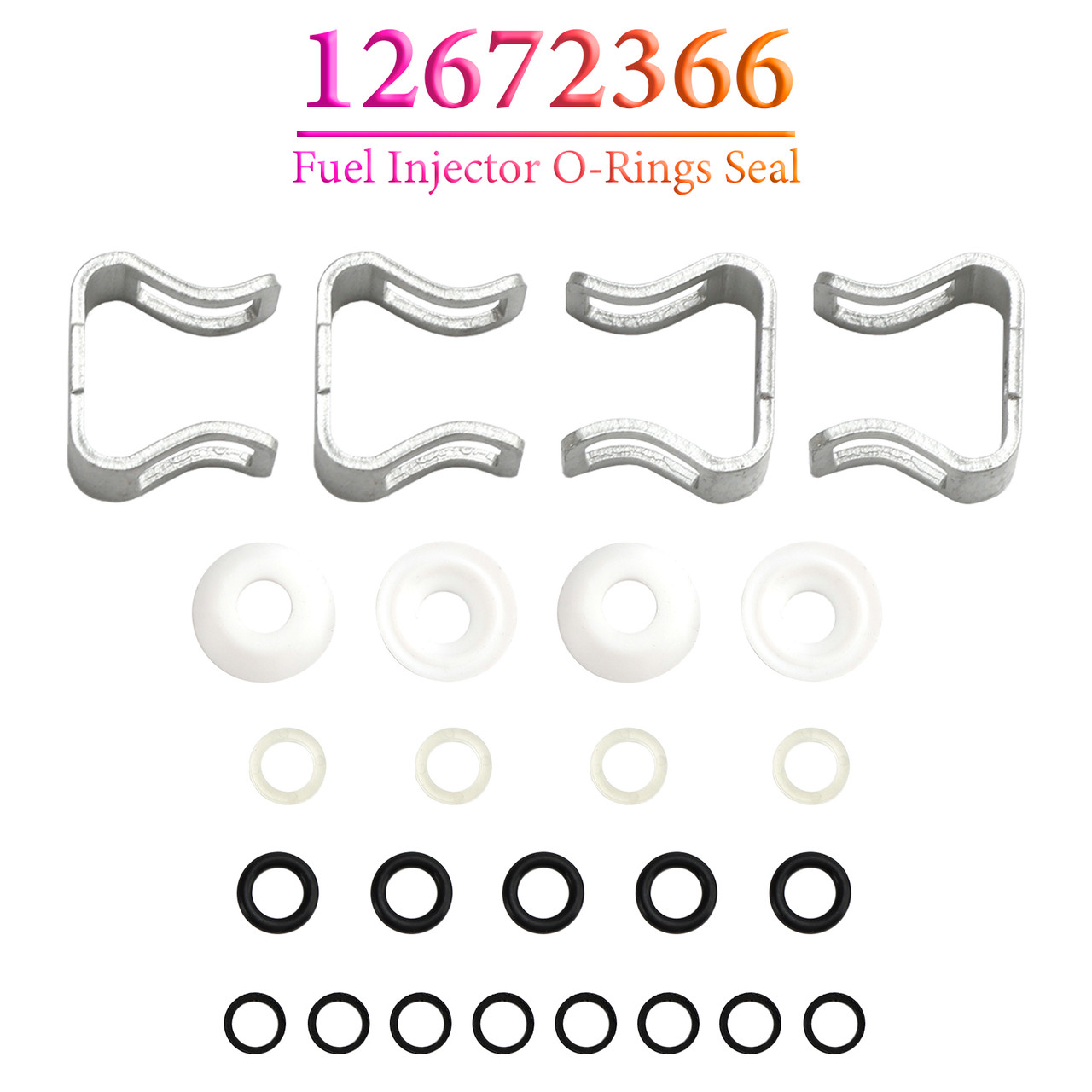 12672366 Fuel Injector O-Rings Seal for Chevy Express Van SaVana