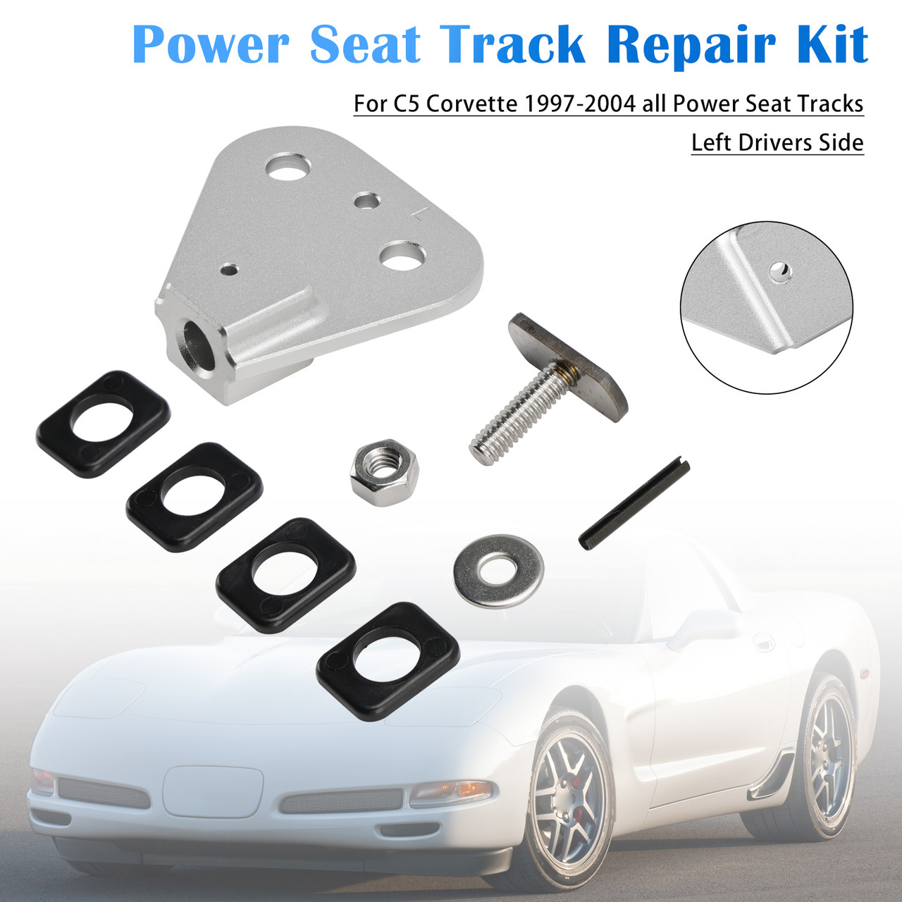 1997-2004 Chevy Corvette C5 Power Seat Track Repair Kit Left Drivers Side Generic