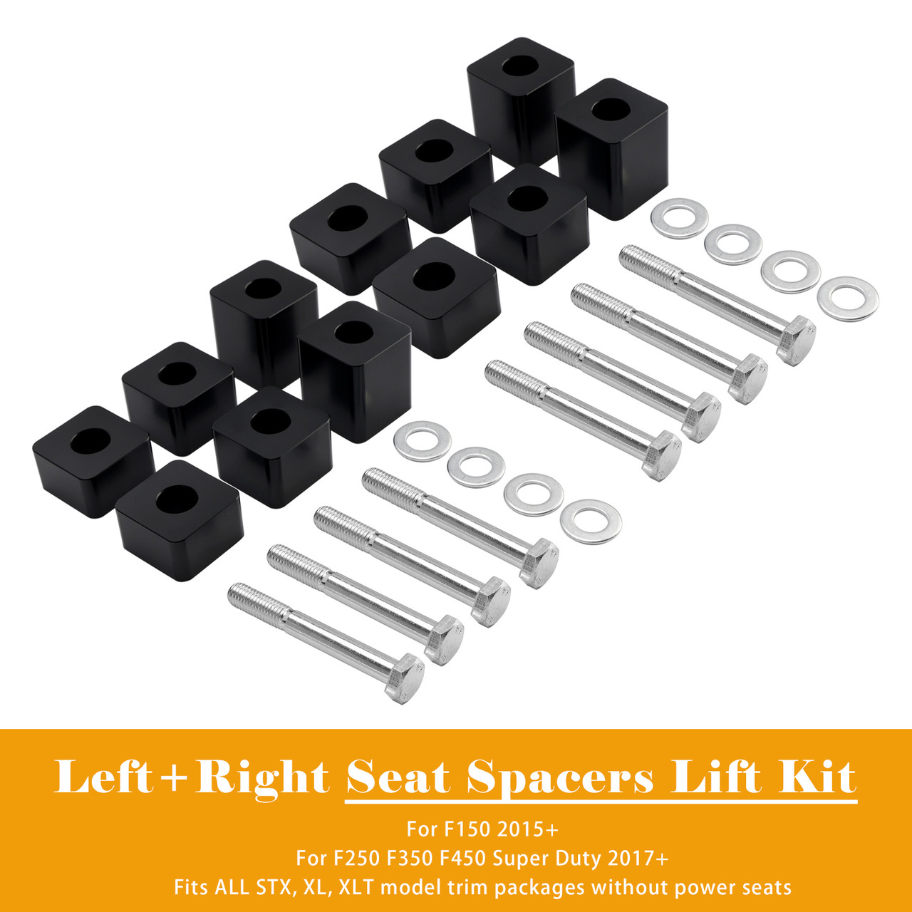 2015+ F150 2x Seat Lift Kit 4/5"-2.4" Generic