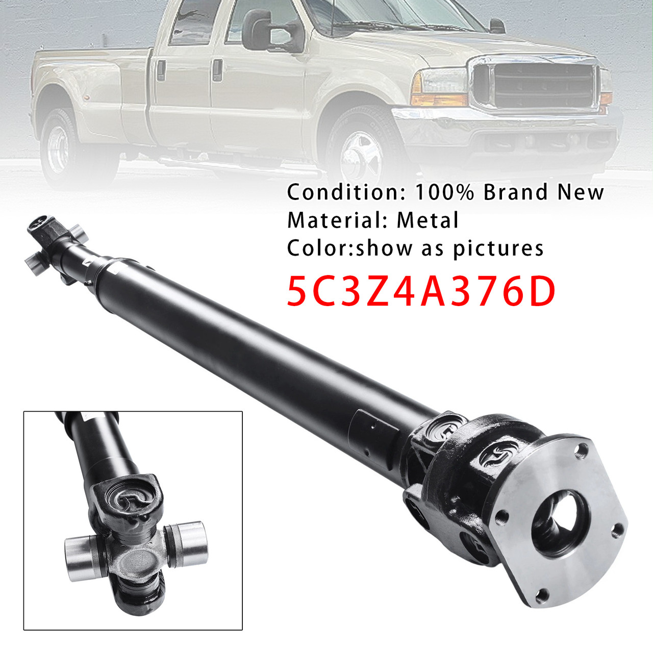 1999-2001 Ford F-250 F-350 Super Duty V8 7.3L Front Driveshaft Assembly 5C3Z4A376D Generic