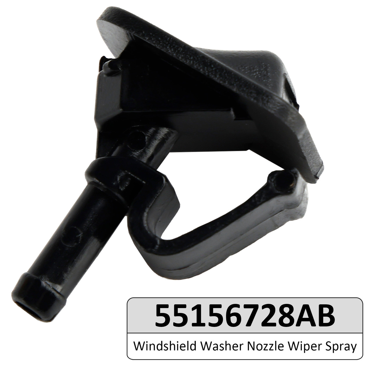 2002-2012 Jeep Wrangler JK T Windshield Washer Nozzle Wiper Spray 55156728AB Generic