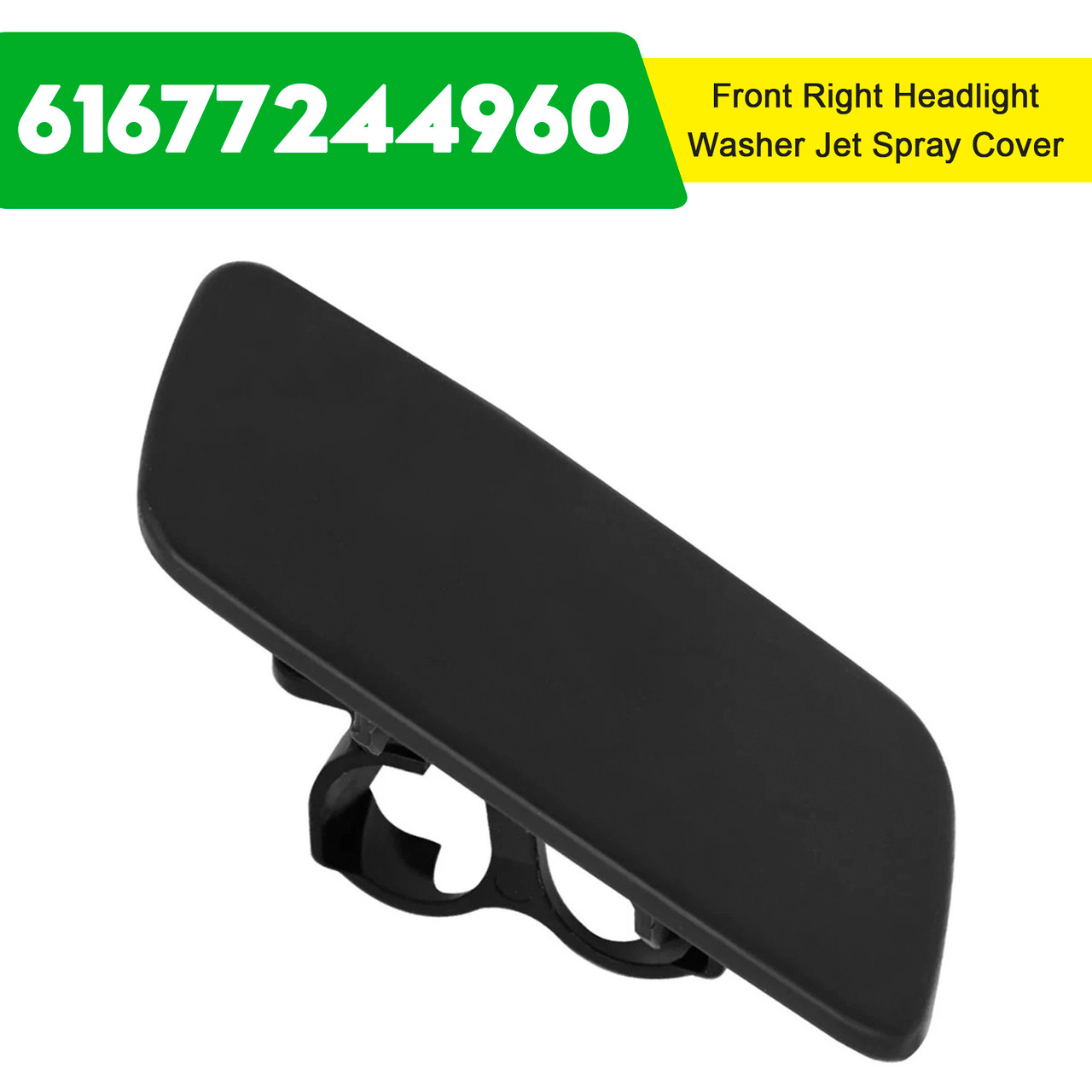 2010-2018 Rolls-Royce Ghost 2Pcs Front Front Left Headlight Washer Jet Spray Cover 61677244959 Generic