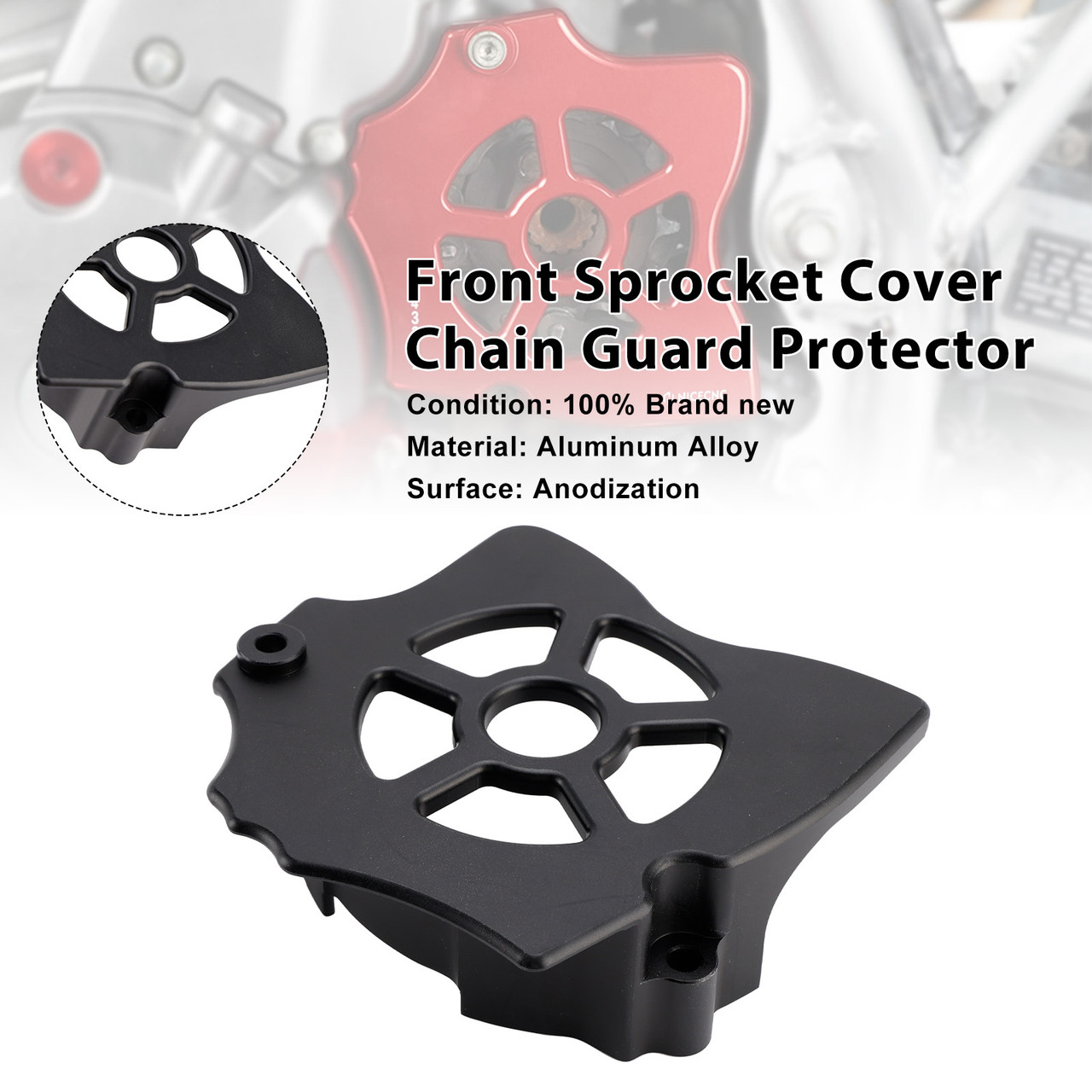 1993-2025 Honda XR650L Front Sprocket Cover Chain Guard Protector Generic