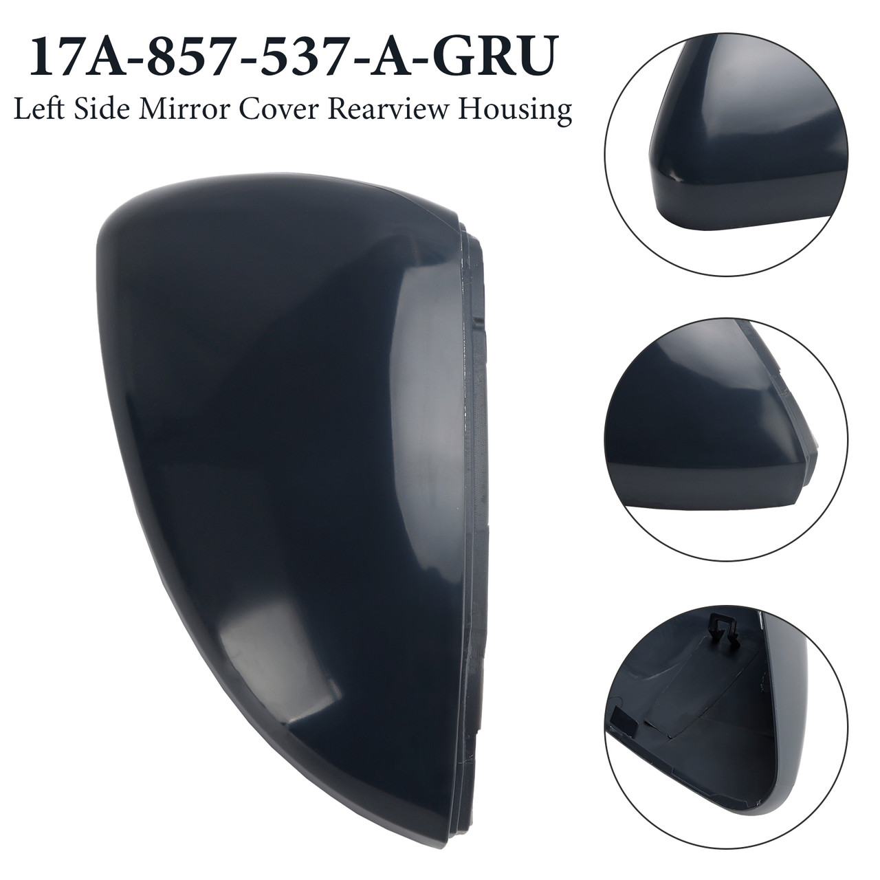 2019-2025 VW Jetta S/ SE/ SEL Pair of Side Mirror Cover Rearview Housing 17A-857-537-A-GRU Generic