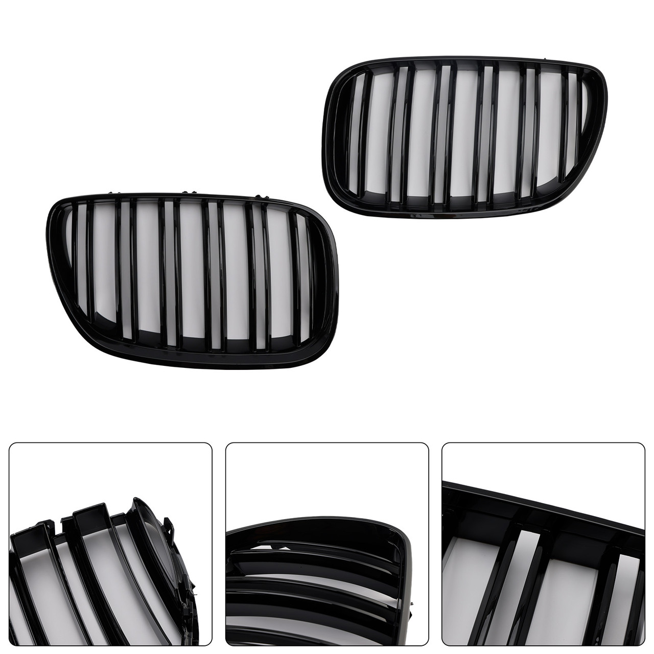 2004-2006 BMW X-Series X5 E53 Front Kidney Grille Gloss Black Generic