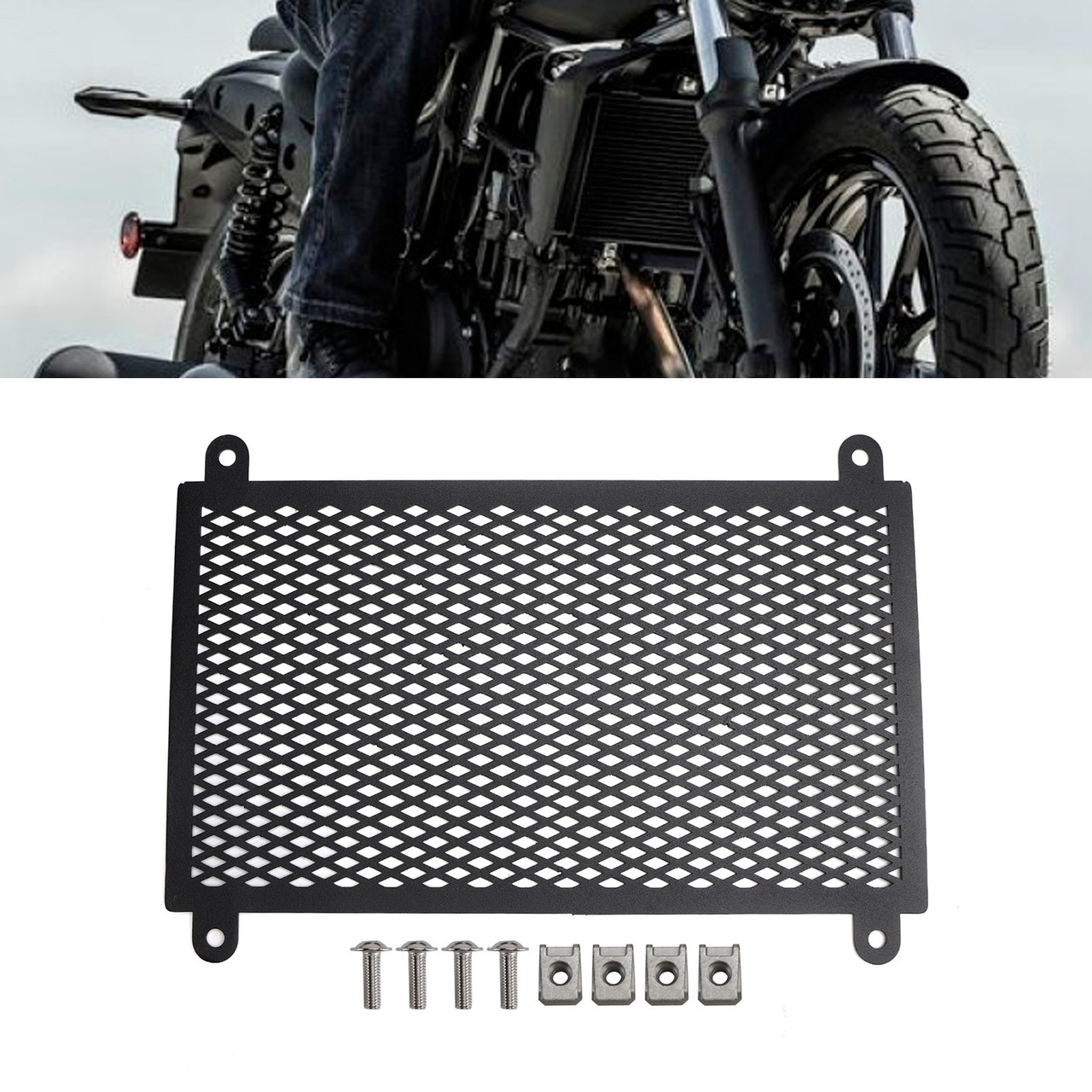 2018-2025 DUCATI Scrambler 1100 Radiator Guard Protector Radiator Cover Black Generic