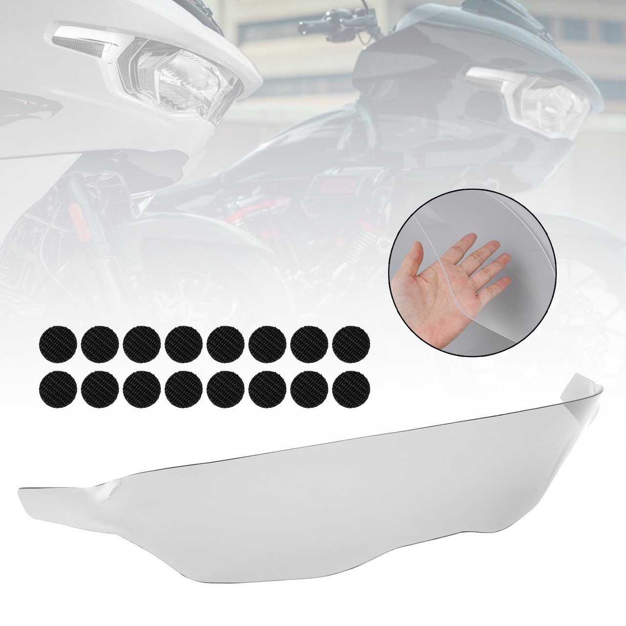 2024-2025 Touring Road Glide CVO 117 121 Front Headlight Lens Protection Cover Clear Generic