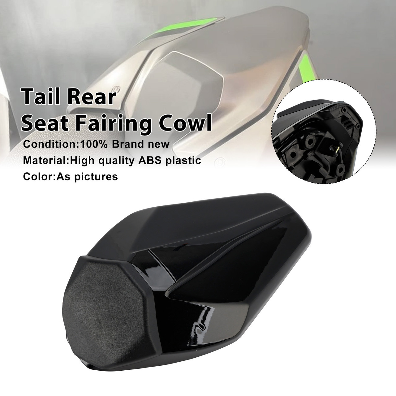 2025-2026 Kawasaki Z900 Z900SE Tail Rear Seat Fairing Cowl Black Generic