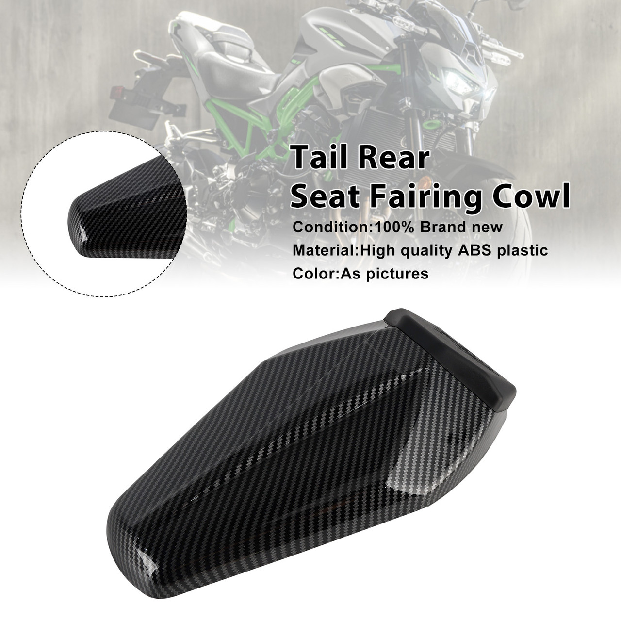 2025-2026 Kawasaki Z900 Z900SE Tail Rear Seat Fairing Cowl Carbon Generic