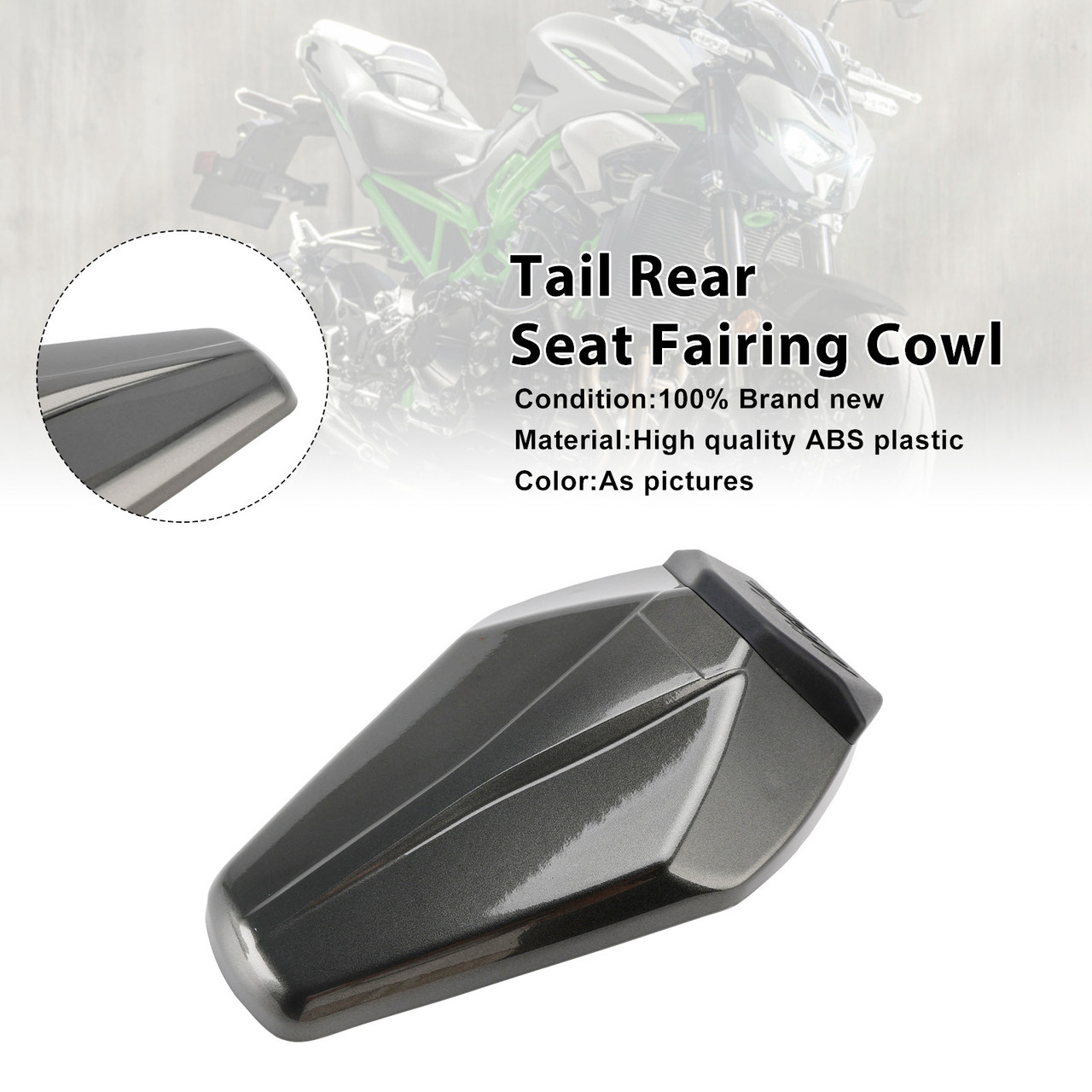 2025-2026 Kawasaki Z900 Z900SE Tail Rear Seat Fairing Cowl Gray Generic