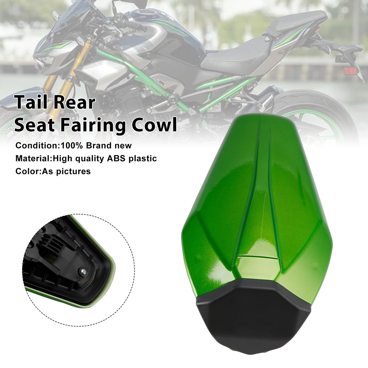 2025-2026 Kawasaki Z900 Z900SE Tail Rear Seat Fairing Cowl Green Generic