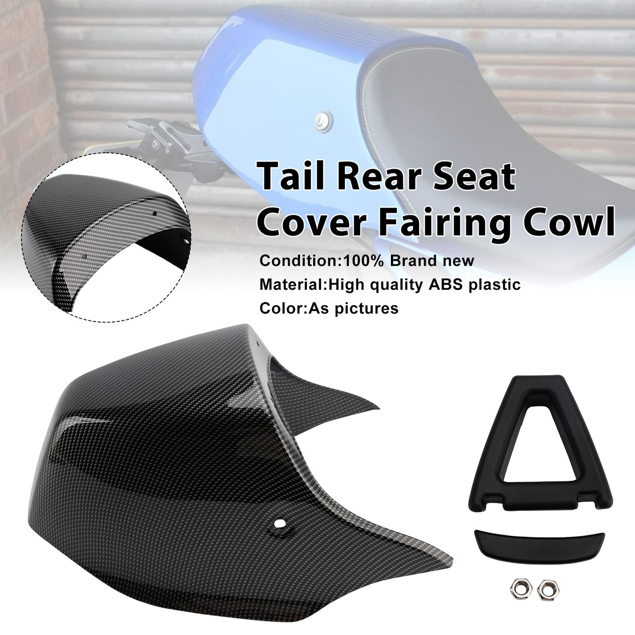 2022-2025 Yamaha XSR900 Tail Rear Seat Cover Fairing Cowl Carbon Generic