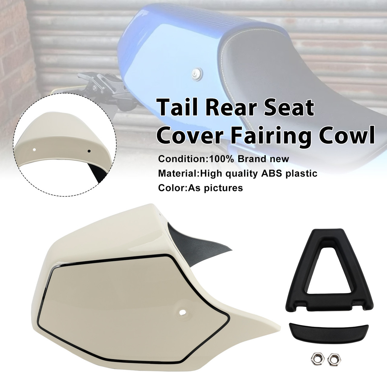 2022-2025 Yamaha XSR900 Tail Rear Seat Cover Fairing Cowl Ivory Generic